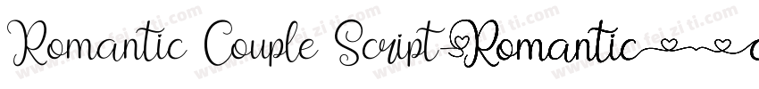 Romantic Couple Script字体转换